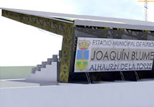 Marquesina estadio de f?tbol Joaqu?n Blume